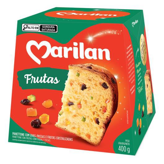 PANETONE IND  MARILAN CX 400g FRUTAS