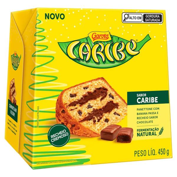 Panetone Garoto Caribe 450G Chocolate