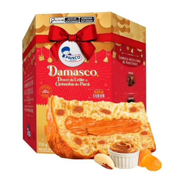 PANETONE PANCO DAMASCO COM DOCE DE LEITE 550G