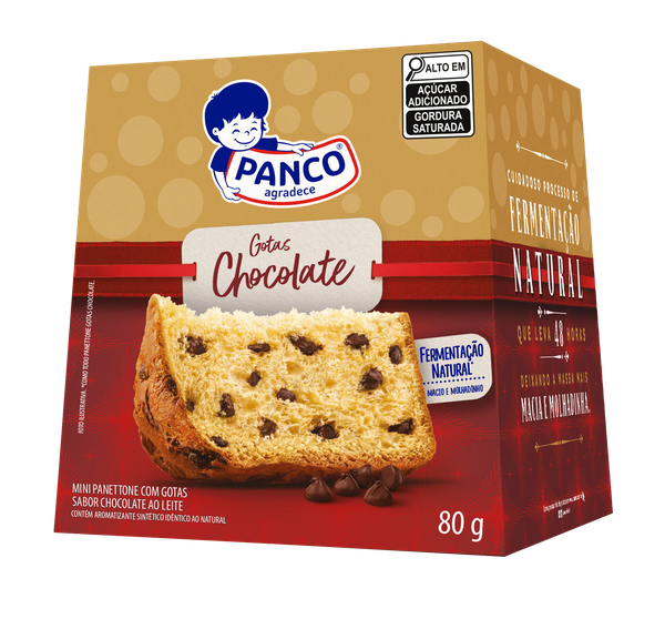 Mini Panettone Panco 80G Gotas De Chocolate