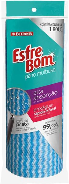 ESFREBOM PANO MULTIUSO ROLO AZUL