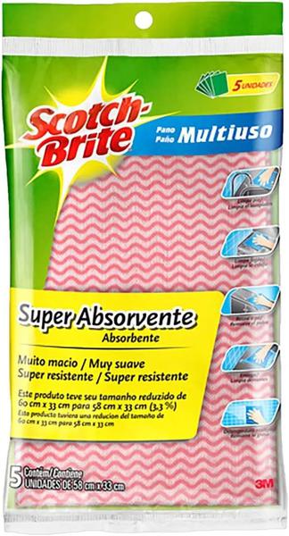 PANO MULTIUSO SCOTCH-BRITE 5UN ROSA