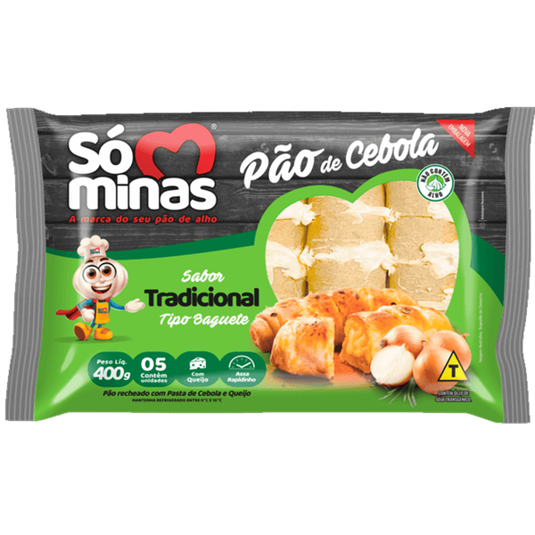 PAO DE CEBOLA SO MINAS COM QUEIJO 400G