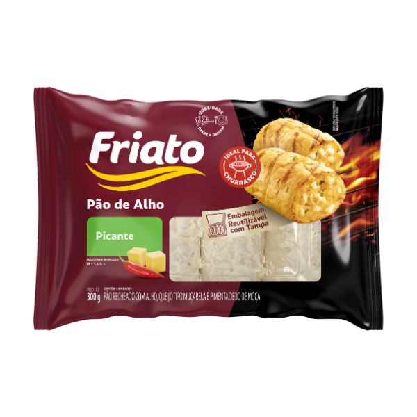 PAO DE ALHO FRIATO 300G PICANTE