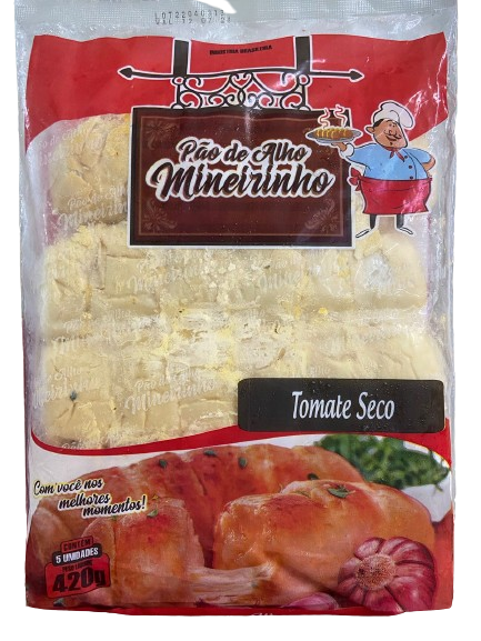 PAO DE ALHO MINEIRINHO TOMATE SECO 420GR