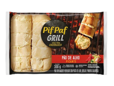 PAO DE ALHO PIF PAF GRILL 300G PICANTE