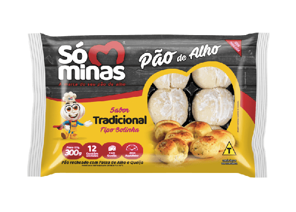 PAO DE ALHO BOLINHA SO MINAS TRAD 300G