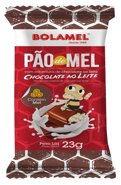 Pao De Mel Bolamel 23g Choc.Ao Leite