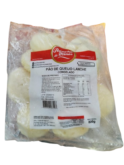 PAO DE QUEIJO RANCHO DE MINAS LANCHE 800G