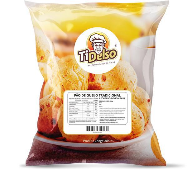 PAO DE QUEIJO TIDELSO GOIABADA 1KG