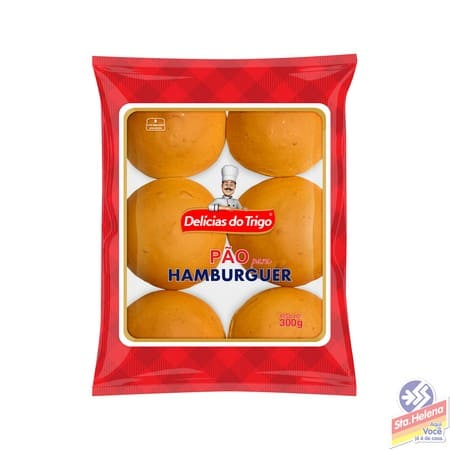 PAO DELICIAS DO TRIGO HAMBURGUER 350G