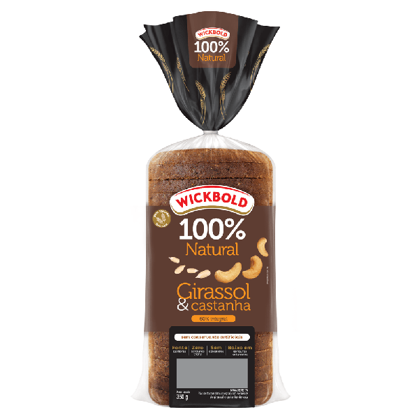 PAO WICKBOLD 350G 100% GIRASSOL E CASTAN