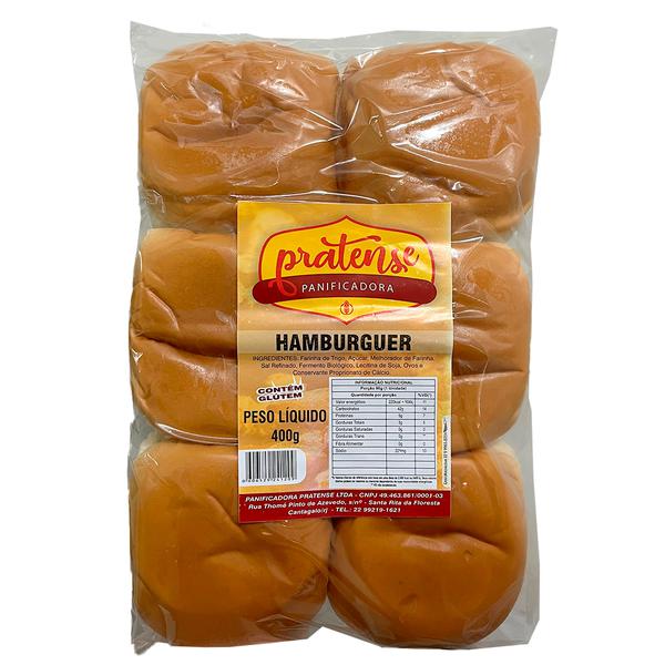 PAO PRATENSE HAMBURGUER 400G
