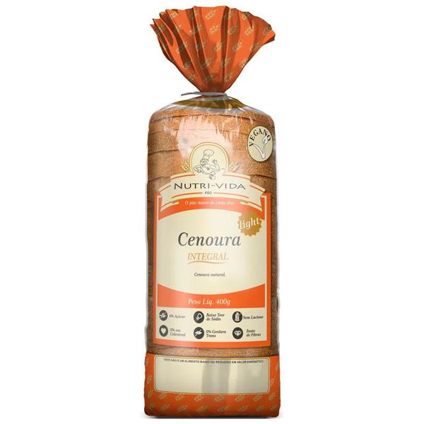 PAO DE FORMA NUTRI VIDA 400G CENOUR INTE