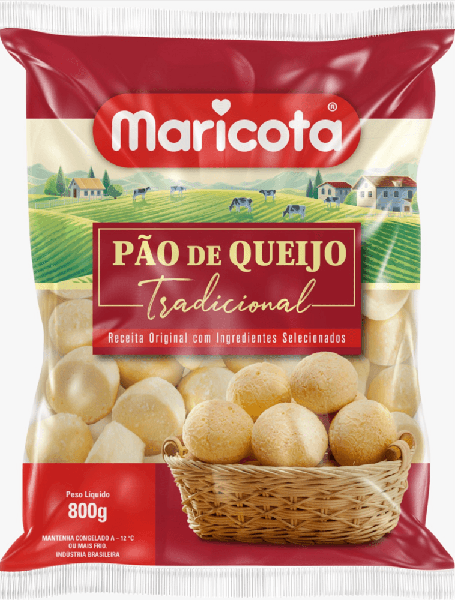 PAO DE QUEIJO MARICOTA TRAD 800G