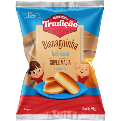 PAO BISNAGUINHA TRADICAO 280G