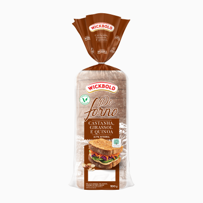 PÃO DO FORNO WICKBOLD CASTANHA/GIRASSOL/QUINOA 450G
