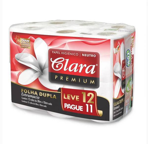 PAPEL HIGIENICO CLARA PREMIUM  20MT