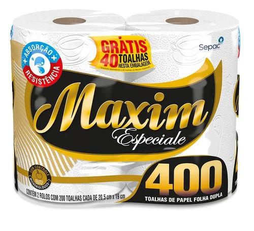Toalha Papel Maxim C/2 Especiale 400 Toalhas