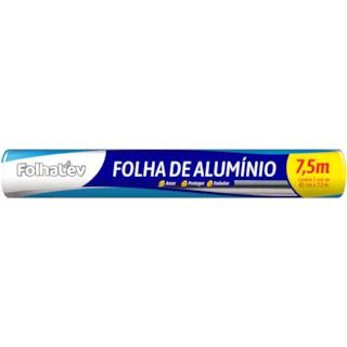 PAPEL ALUMINIO FOLHALEV RL 45CM X 7.5MT 