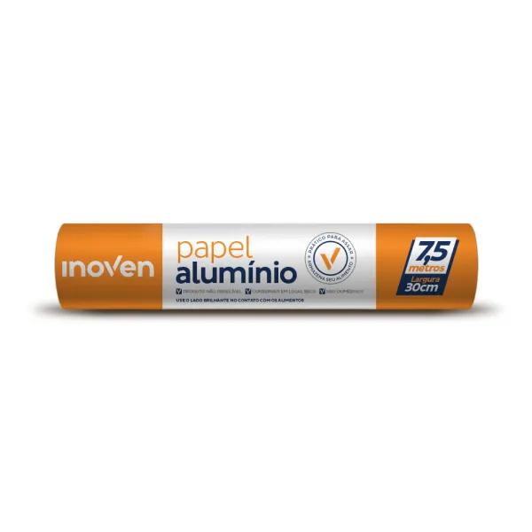 PAPEL ALUMINIO ROLO INOVEN 30CMX7,5M