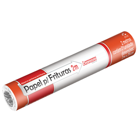 PAPEL P/ FRITURAS 2MT LORENZON