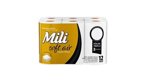 PAPEL HIG.MILI 12X20M FOLHA QUADRUPLA PR