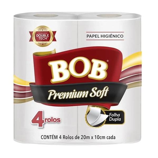 PAPEL HIG. BOB PREMIUM SOFT FOLHA DUPLA 20M 4UN
