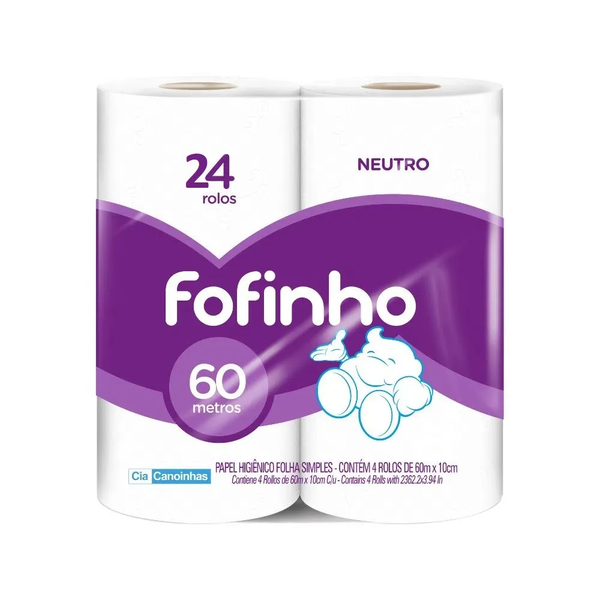 PAPEL HIG FOFINHO FS 60M C/24