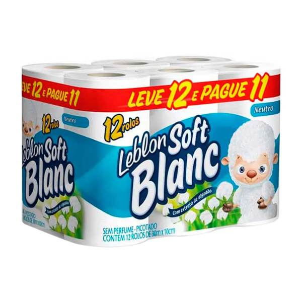 PAPEL HIG LEBLON SOFT BLANC FD 20M