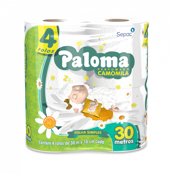 PAPEL HIG PALOMA FD 16X4 CAMOMILA C/30M