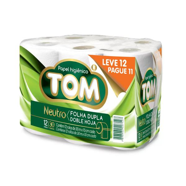 PAPEL HIG TOM FOLHA DUPLA 12UN