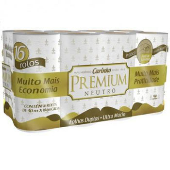 PAPEL HIGIENICO CARINHO P.N.FD 30M 16/15