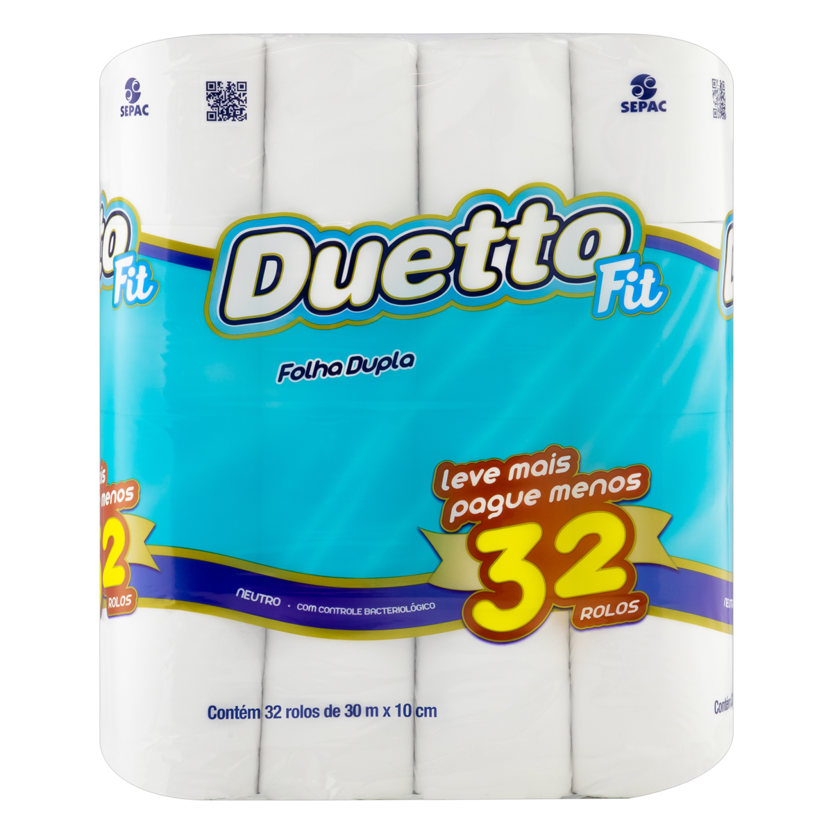 PAPEL HIG DUETTO FOLHA DUP FIT 30MT
