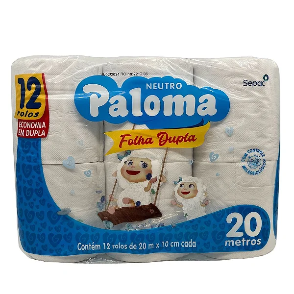 Papel Hig Paloma 12un 20m