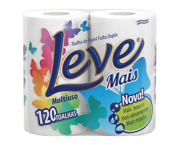 Toalha de Papel Leve 100FL 2UN