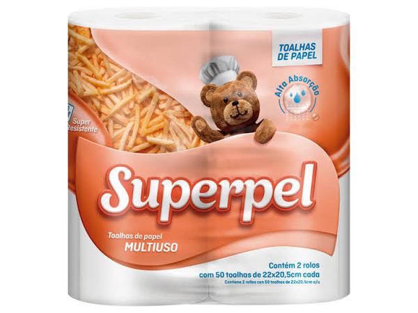 PAPEL TOALHA SUPERPEL 19,3CMX19CM C/2UN