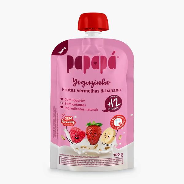 IOGURTE PAPAPA FRUTAS VERMELHAS E BANANA 100G