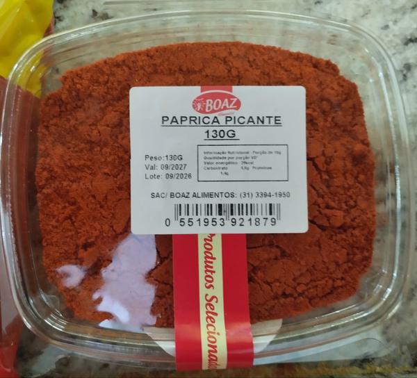 PAPRICA PICANTE 130G BOAZ ALIMENTOS