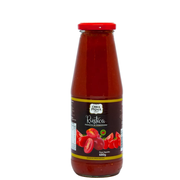 Molho Passata Obra Prima 680g Rústica