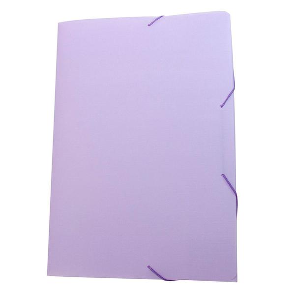 PASTA ABA PLASTICA LISA FINA LILAS