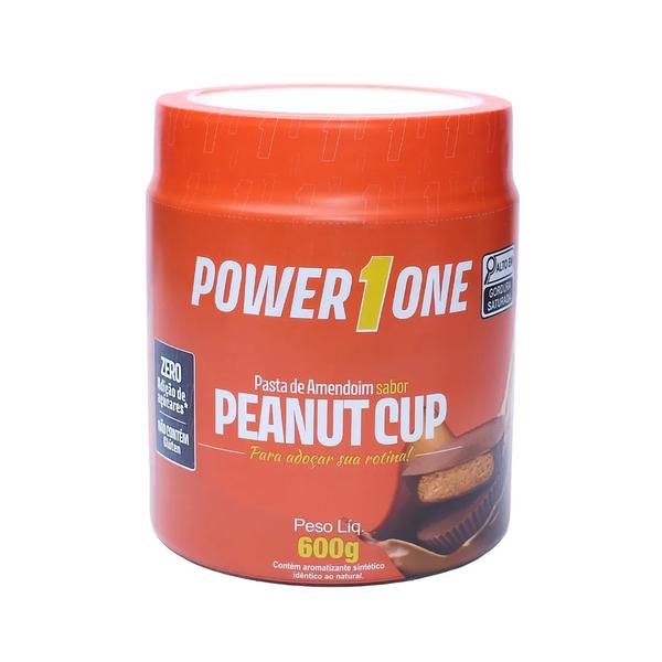 PASTA DE AMENDOIM POWER1ONE PEANUT CUP 600G