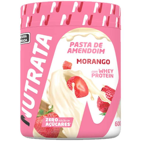 PASTA DE AMENDOIM MORANGO NUTRATA 600G