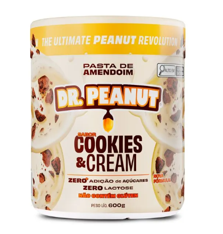 PASTA AMENDOIM DR PEANUT 250G COOKIES E