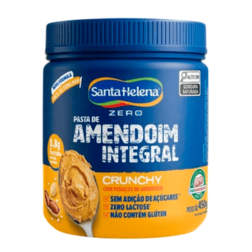 PASTA DE AMENDOIM SANTA HELENA ZERO 500G
