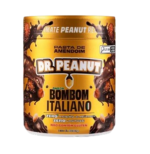 PASTA DE AMENDOIM DR PEANUT 600G BOMBOM ITALIANO