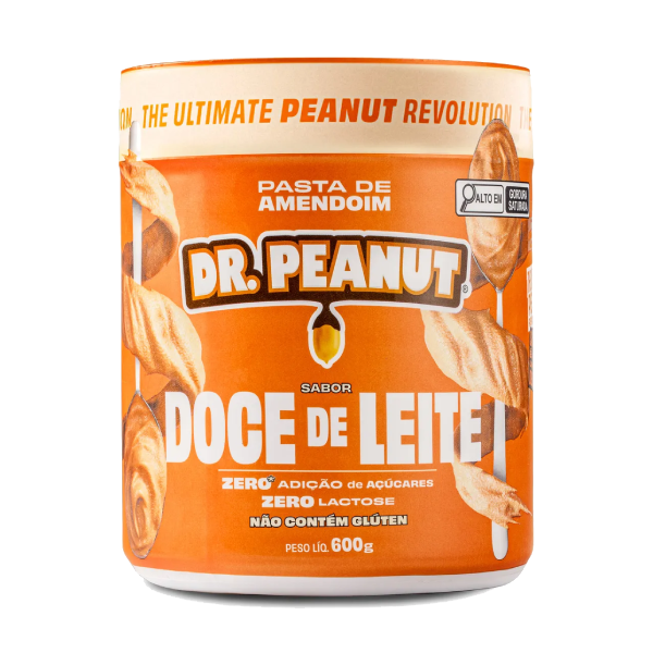 PASTA DE AMENDOIM DR.PEANUT DOCE DE LEITE 600G