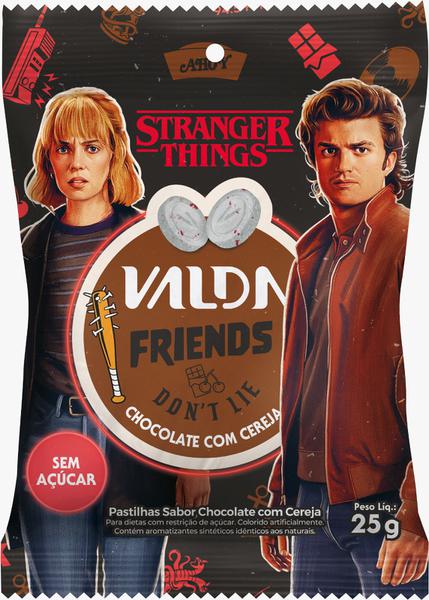 VALDA PASTILHA STRANGER CHOCO C/CEREJA 25G