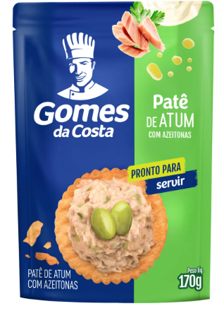 PATE DE ATUM GOMES DA COSTA 170GR AZEITONA SC