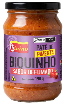 PATE PIMENTA BIQUINHO KININO DEFUMADO 190G